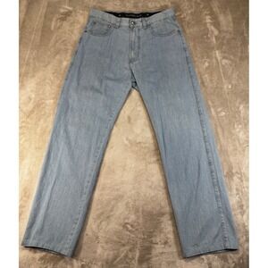 Ermenegildo Zegna Jeans Mens 32x31 Light Blue Italy made Straight Leg Denim